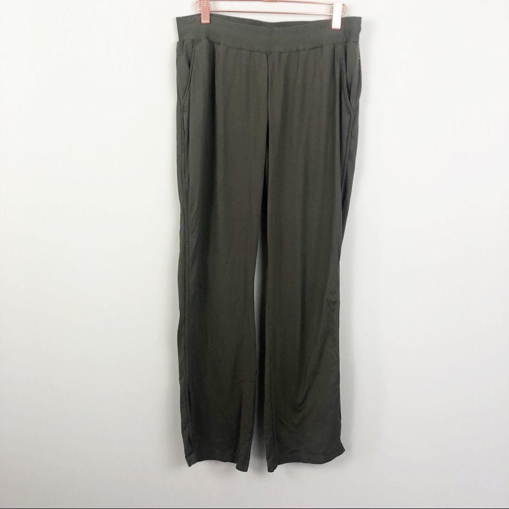 BUGATCHI | Green Casual Pants Elastic Waist Women’s Size Medium